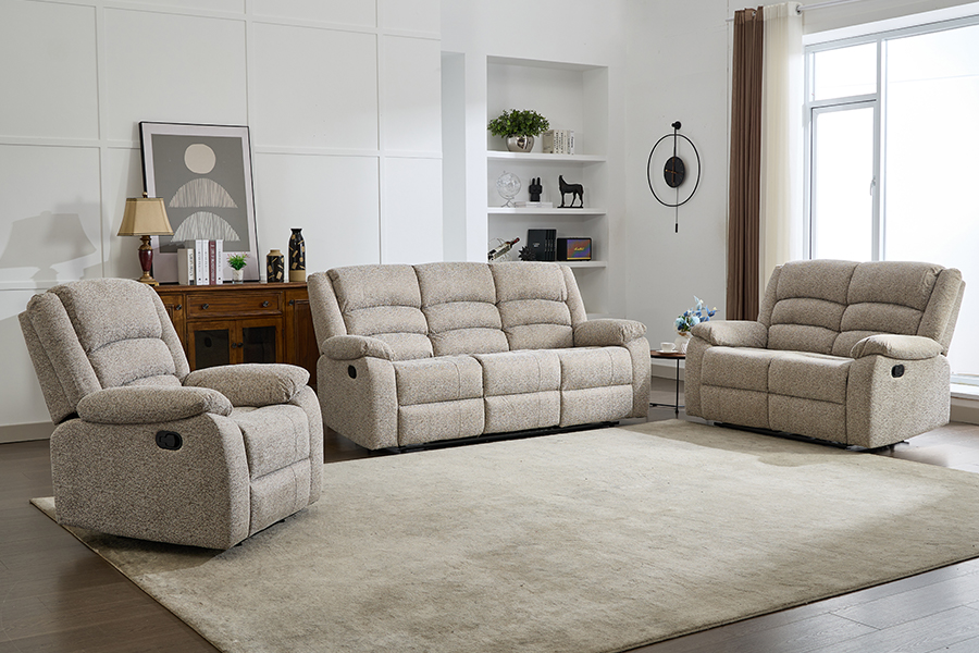 RC-2329 Manuell to-sidig liggende kjærlighetsete med foss tilbake