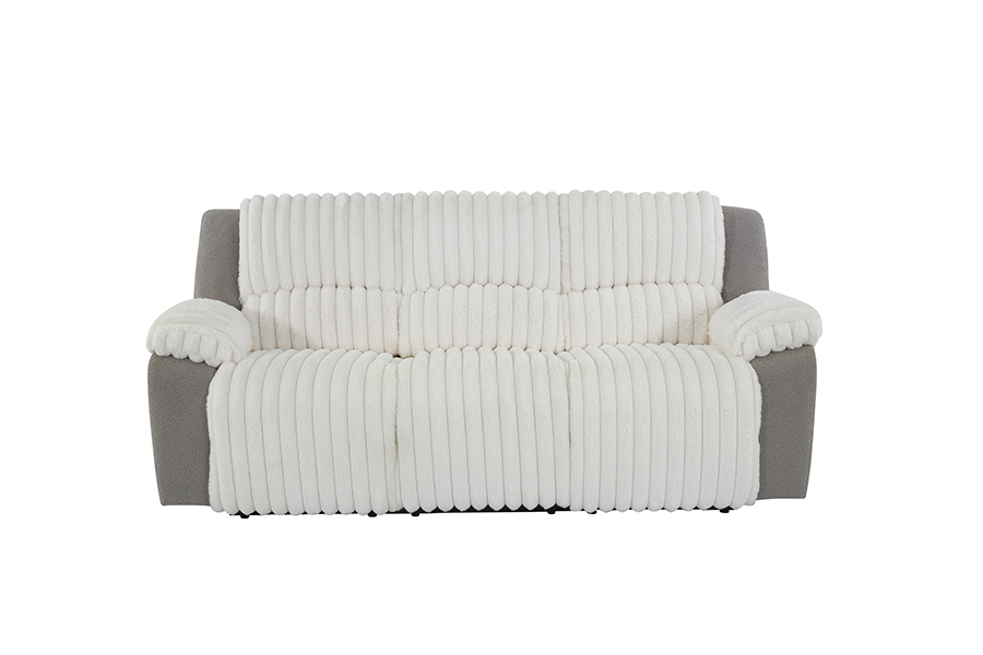 RC-2491 fuskepels med Sherpa manuell dobbelt-sidig hvilestol tre seters sofa